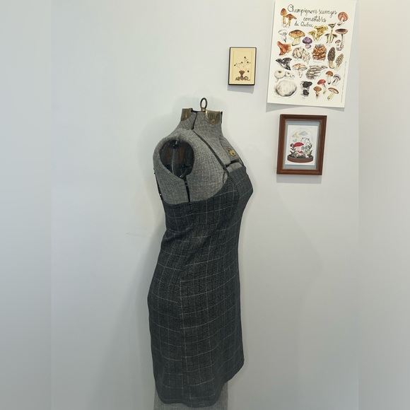 Cute dress/ pinafore , dark academia, tweed - Picture 2 of 6